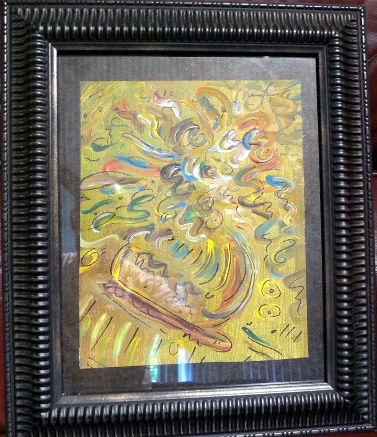 Peter Max - Blossom Vase - Original Painting - Acrylic on Canvas