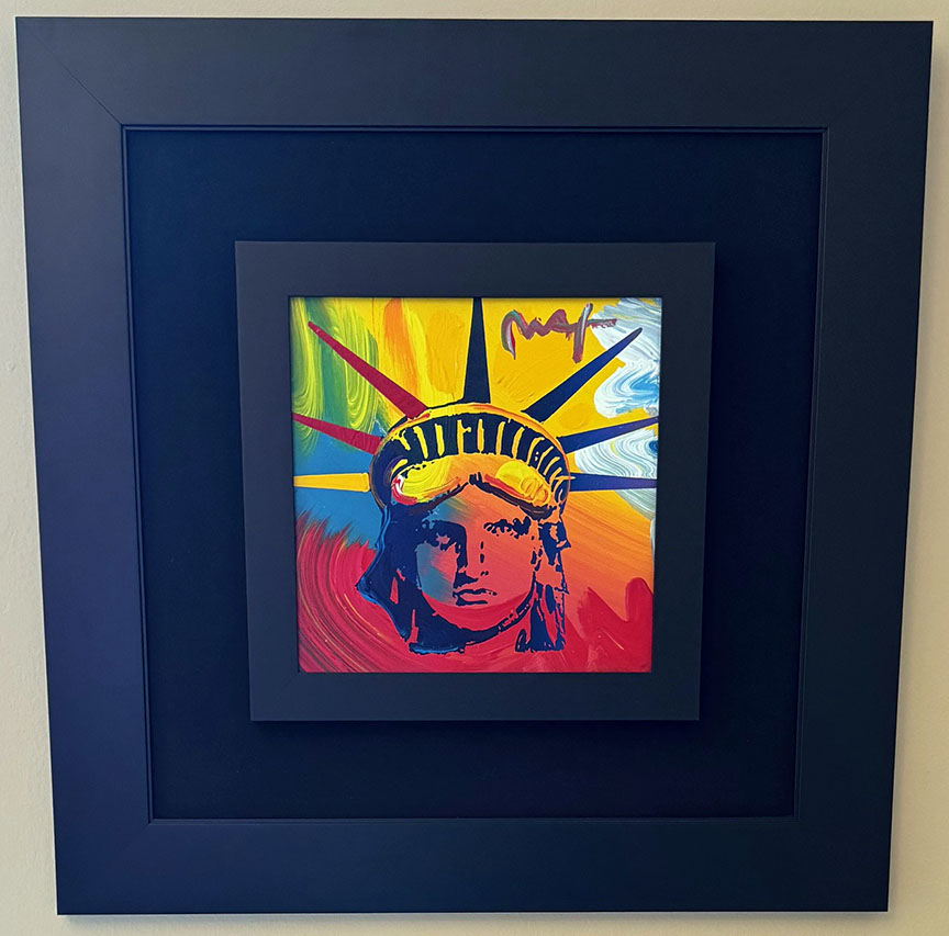 Peter Max - Liberty Head - Original Painting - Acrylic on Canvas