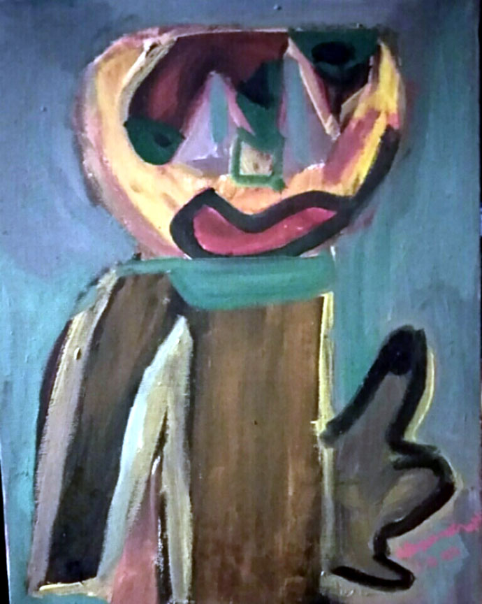 Alexandra Nechita - Little Boy Littler - Original Painting - Acrylic on Canvas
