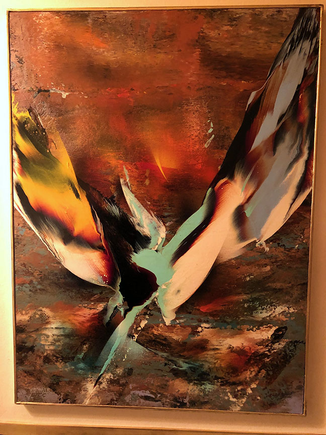 Leonardo Nierman - Autumn Flight - Original Painting - Acrylic on Masonite