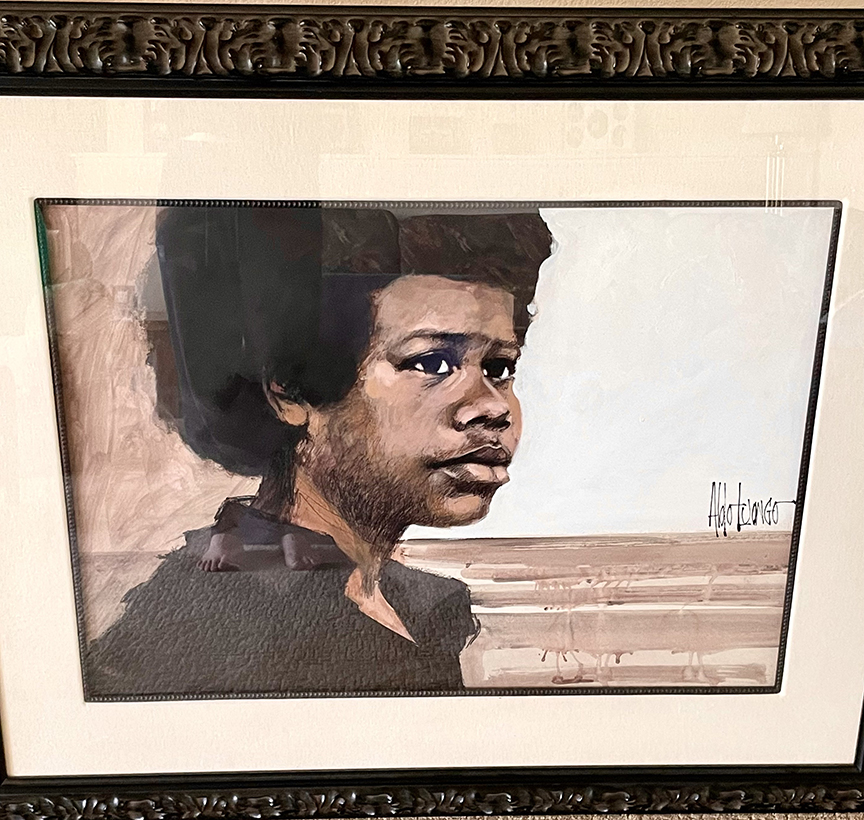 Aldo Luongo - A Black Youth - Original Painting - Charcoal and Possible Acrylic