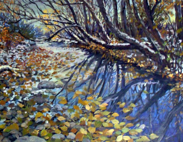John Powell - Creek In The Woods - Original Painting - Oil on Canvas
