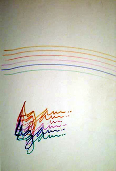 Yaacov Agam - Untitled - Original Painting - Drawing