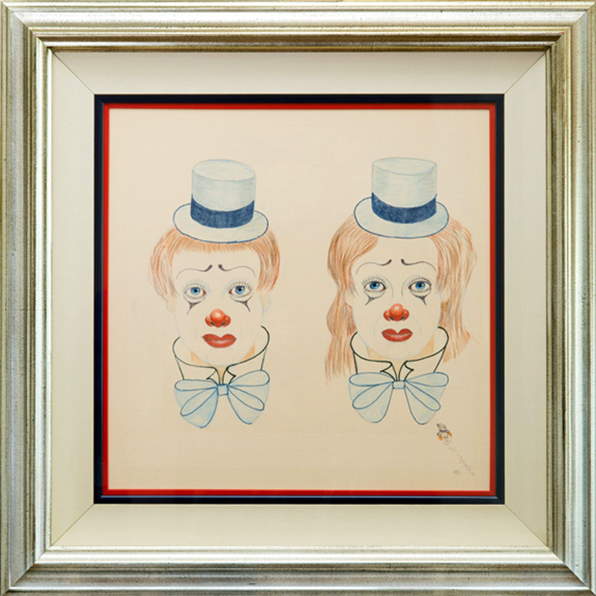 Red Skelton - Jack and Jill - Original Painting - Drawing on Linen
