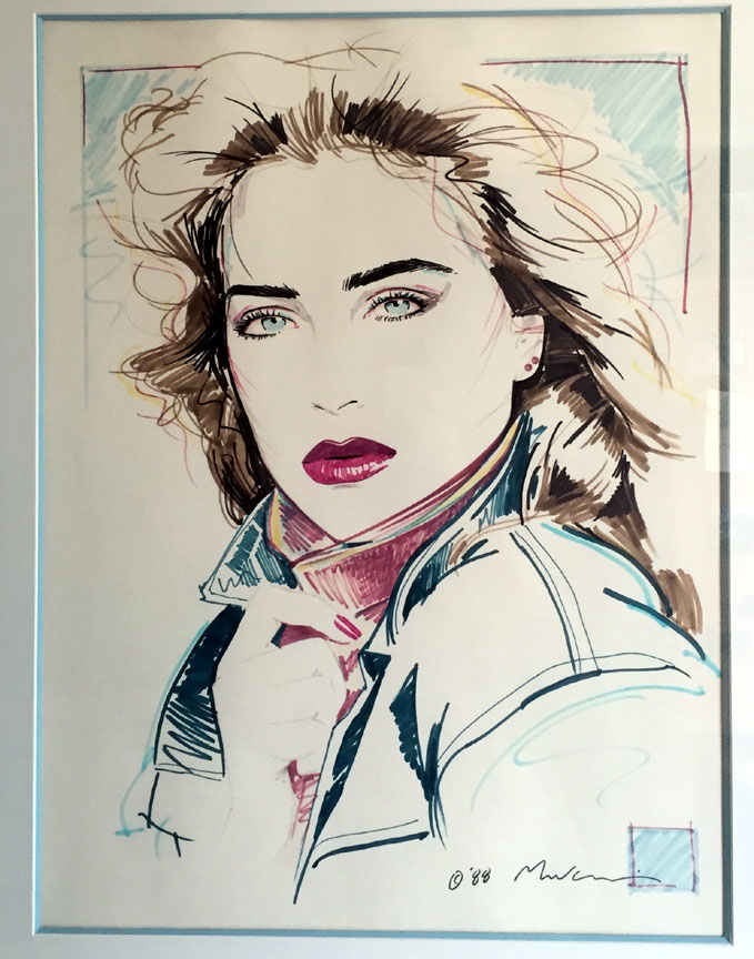 Dennis Mukai - Windswept - Original Painting - Drawing