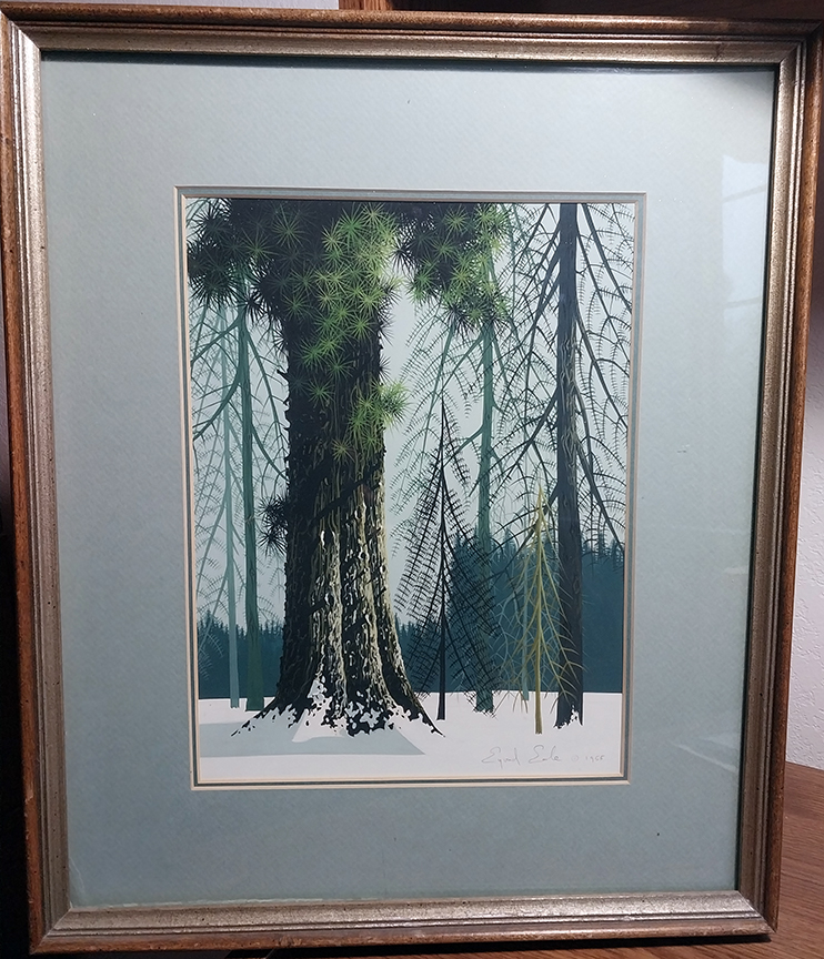 Eyvind Earle - Tempura - Original Painting - Oil on Board