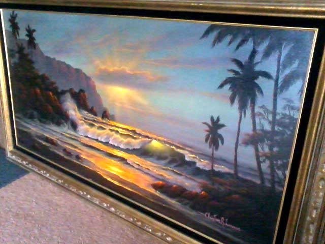 Christian Lassen - Honolua Bay, Maui - Original Painting - Oil on Canvas
