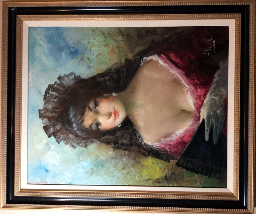 Americo Makk - Spanish Girl - Original Painting - Oil on Canvas