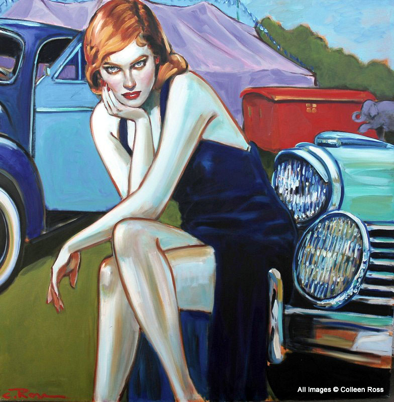 Colleen Ross - Timeless In The Lights - Original Painting - Oil on Canvas