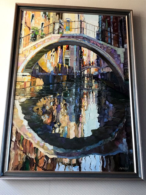 Howard Behrens - Anonymous Bridge - Original Painting - Oil on Canvas
