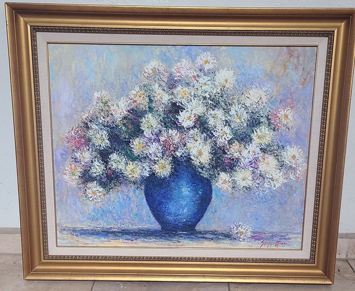 James Scoppettone - Floral - Original Painting - Oil on Canvas