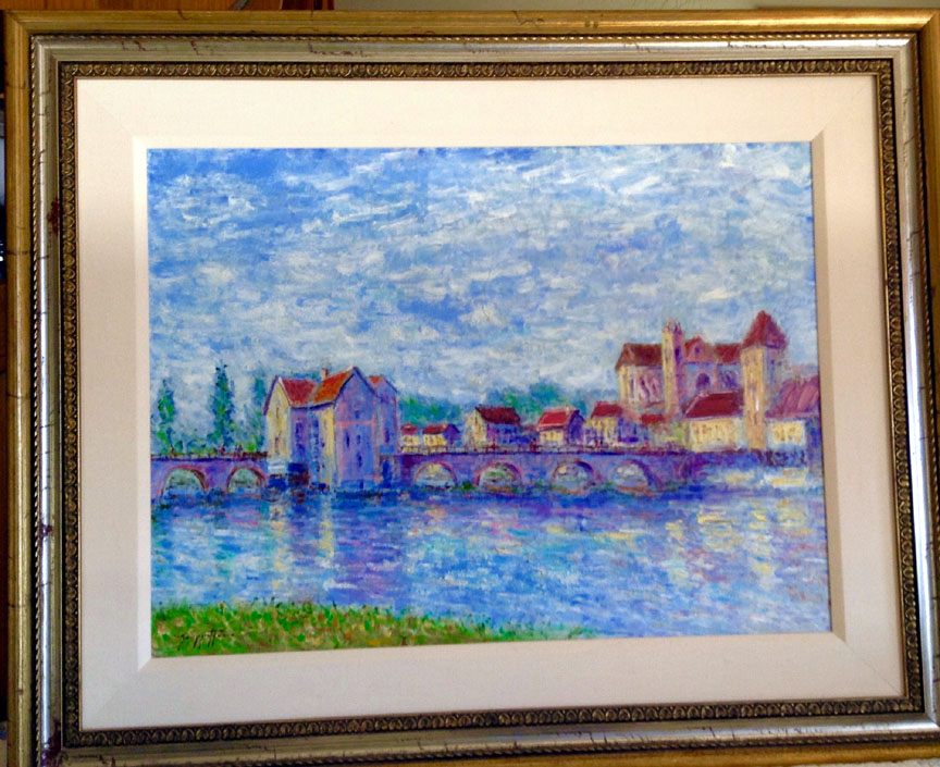 James Scoppettone - Mont-mer Loing - Original Painting - Oil on Canvas