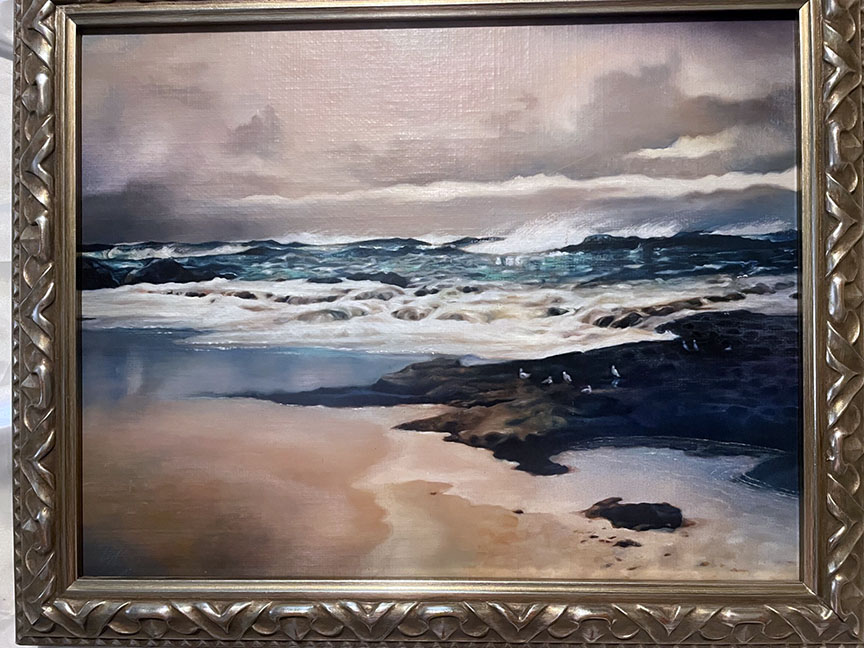 Brett Livingstone Strong - The Beach - Original Painting - Oil on Canvas