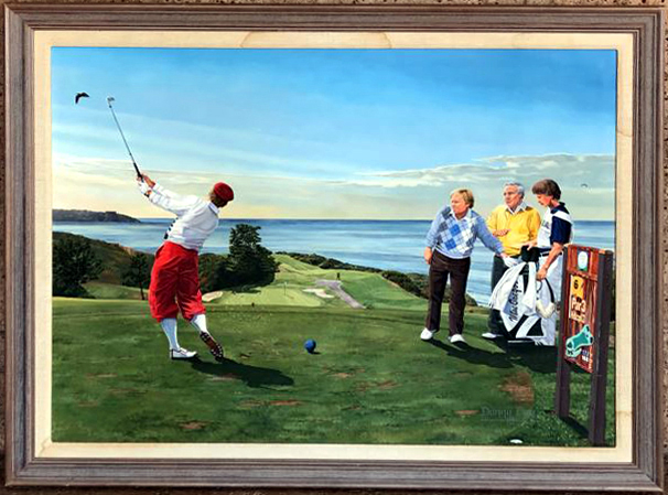 Danny Day - Torry Pines Golf Course - Original Painting - Oil on Canvas