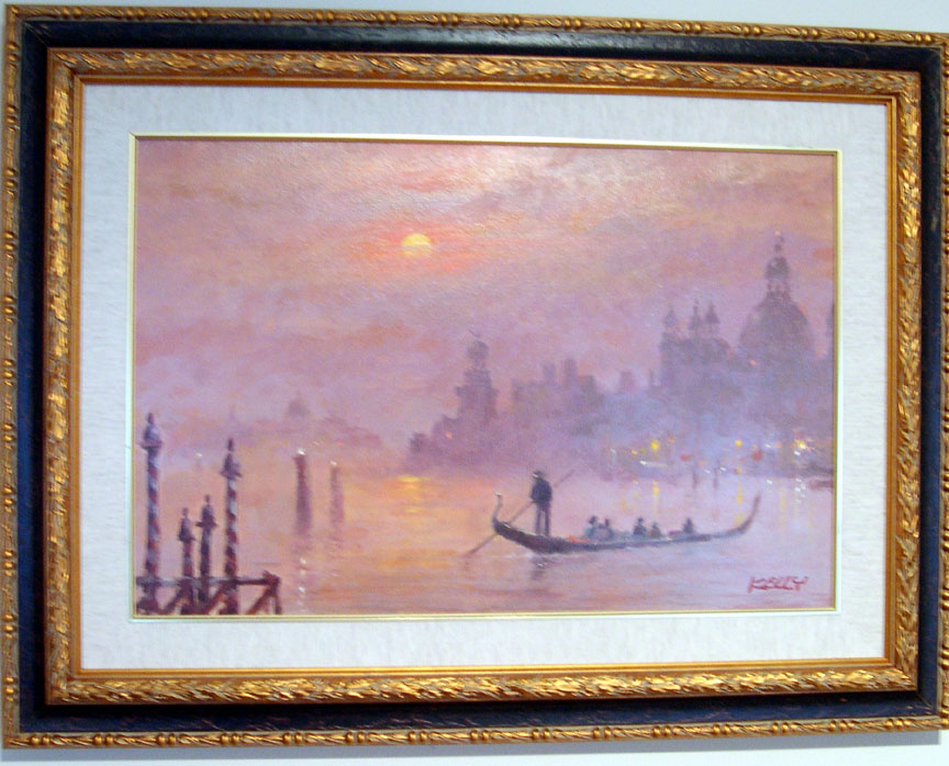 John Kelly - Venice Evening - Original Painting - Oil on Canvas