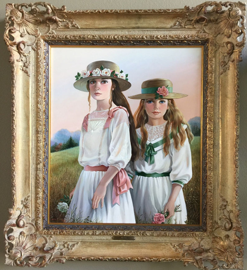 Pati Bannister - Sisters - Original Painting - Oil on Panel