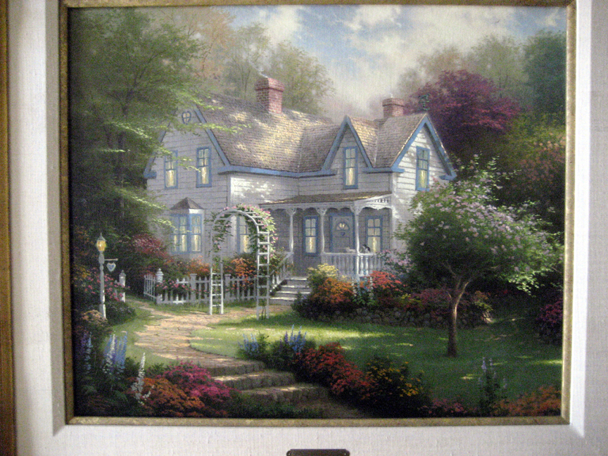 Thomas Kinkade - Home Is Where The Heart Is II - Original Painting - Oil on Panel