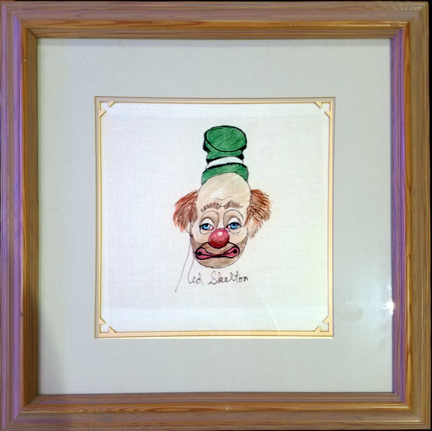 Red Skelton - Untitled - Original Painting - Pastel Drawing on Linen