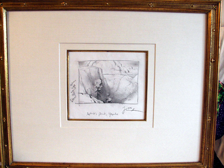 Thomas Kinkade - View From Four Mile Trail, Yosemite - Original Painting - Sketch