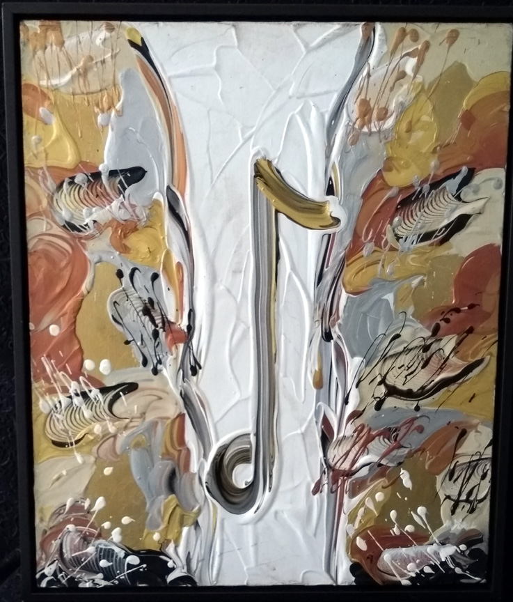 Michael Hall - Pop Note - Original Painting - Oil on Canvas