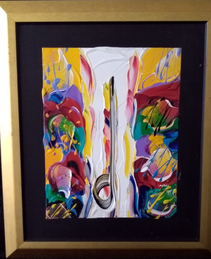 Michael Hall - Pop Note - Original Painting - Oil on Canvas