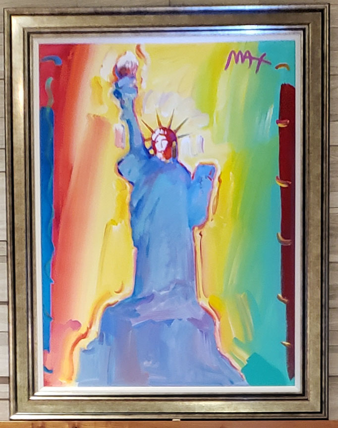 Peter Max - Statue Of Liberty ver. VIII #65 - Original Painting - Acrylic on Canvas