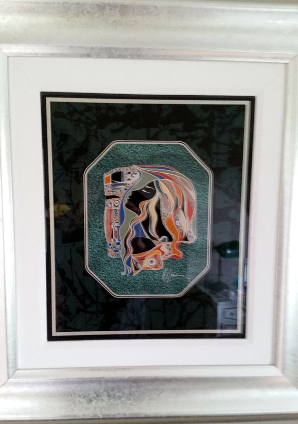 Martiros Manoukian - Original Tile #588 - SM - Original Mixed Media