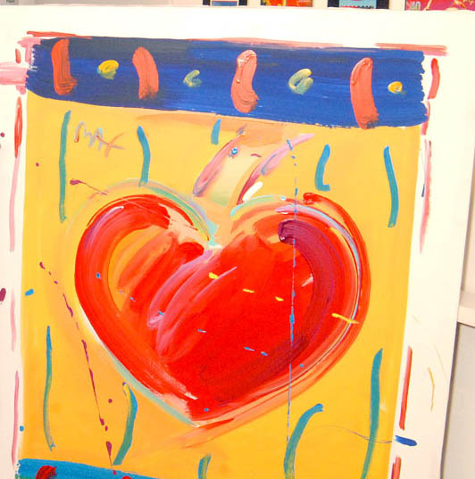 Peter Max - Valentine Ver. x #5 - Original Painting - Acrylic on Canvas