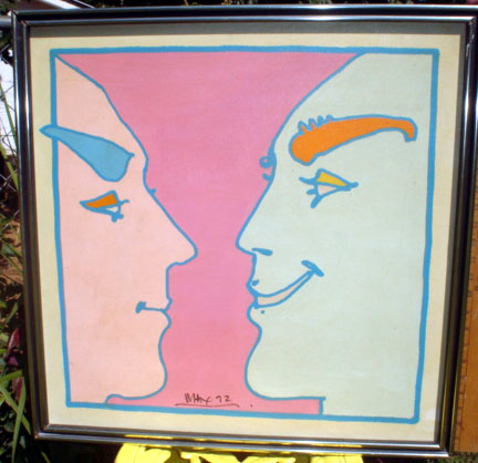 Peter Max - Loving Each Other - Original Painting - Oil / Acrylic on Canvas