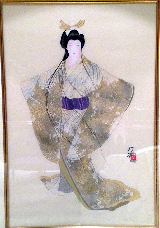 Hisashi Otsuka - Lady Mieko of Autumn’s Dawn - Limited Edition Mixed Media
