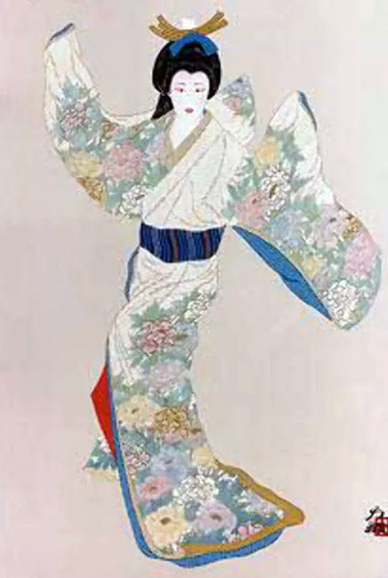 Hisashi Otsuka - Lady Mieko of Summer - Limited Edition Mixed Media