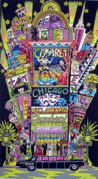 Charles Fazzino - Our Evening on Broadway - 3-D Limited Edition Serigraph