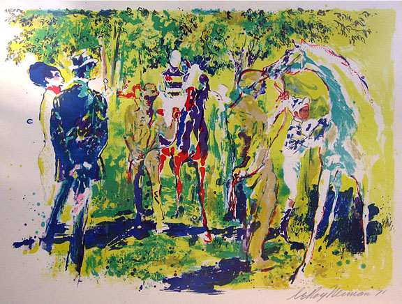 Leroy Neiman - Paddock II - Limited Edition Lithograph