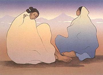 RC Gorman - Painted Desert Woman - Limited Edition Lithograph