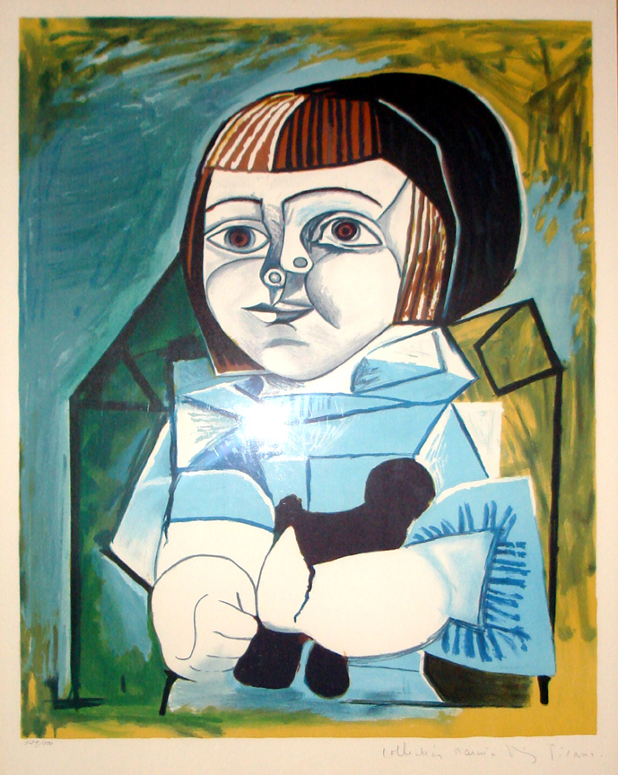 Pablo Picasso - Paloma En Bleu - Limited Edition Lithograph