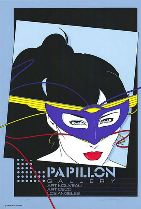Patrick Nagel - Papillion Gallery - Limited Edition Serigraph