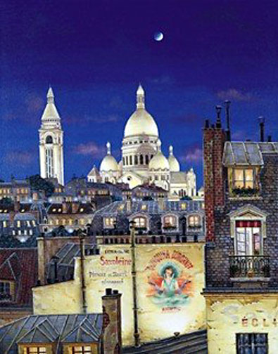 Liudmila Kondakova - Paris Evening - Limited Edition Serigraph on Canvas