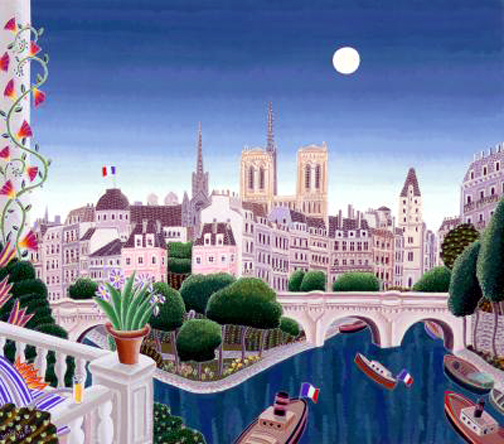 Thomas McKnight - Paris Isle De La Cite - Limited Edition Serigraph