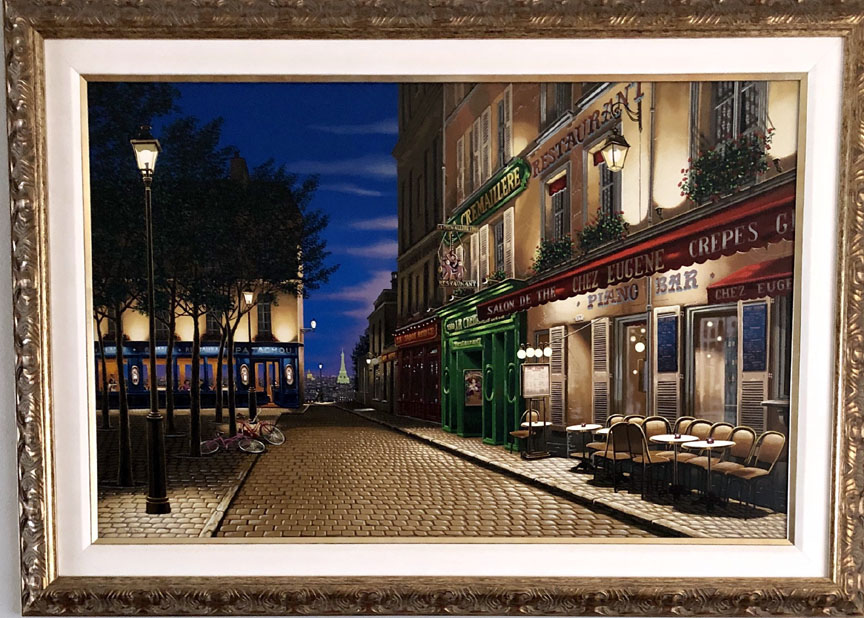 Liudmila Kondakova - Paris Nocturne - Limited Edition Serigraph on Gesso Board