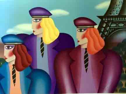Robin Morris - Paris Rage - Limited Edition Lithograph