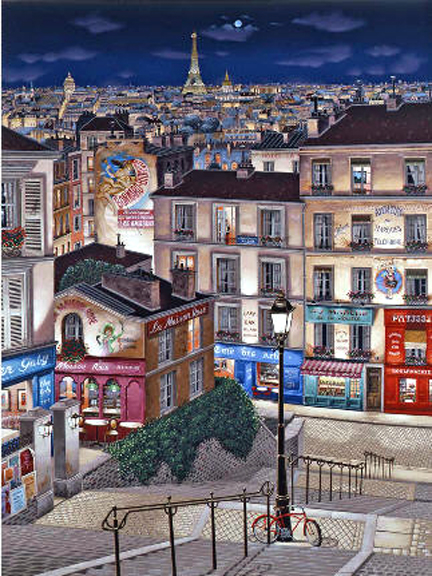 Liudmila Kondakova - Paris, Ville Lumire - Limited Edition Serigraph