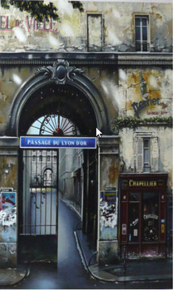 Thomas Pradzynski - Passage Du Lyon D'or - Limited Edition Serigraph
