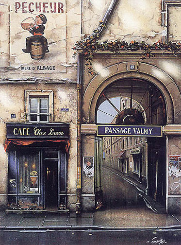Thomas Pradzynski - Passage Valmy - Limited Edition Serigraph