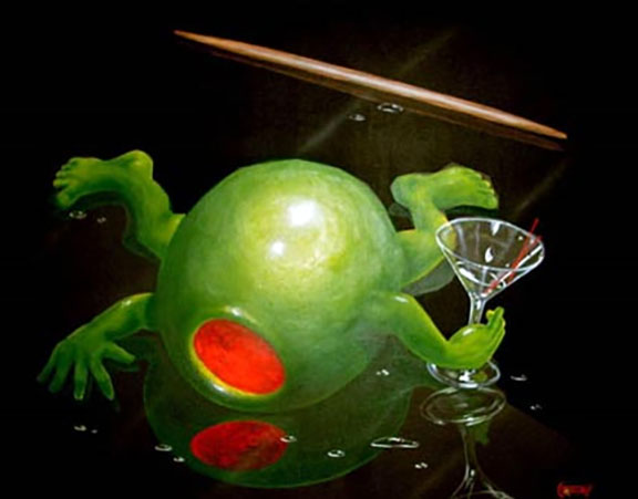 Michael Godard - Passed Out - Limited Edition Giclee on Canvas
