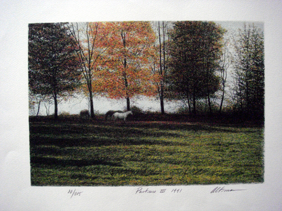Harold Altman - Pasture 1991 IV - Limited Edition Lithograph