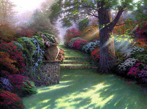 Thomas Kinkade - Pathway to Paradise - Limited Edition Offset Lithograph on Canvas