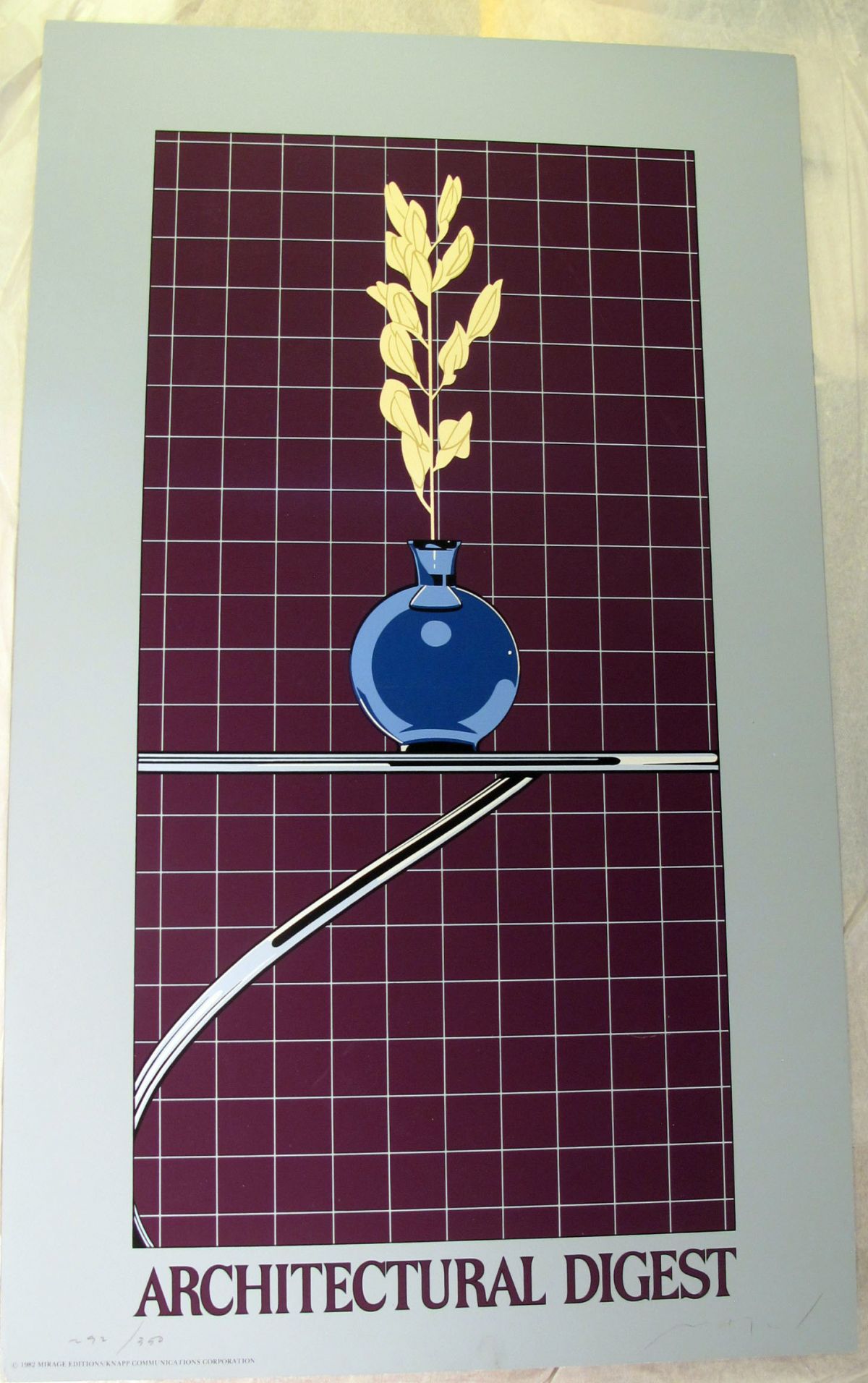 Patrick Nagel - Architectural Digest - Limited Edition Serigraph