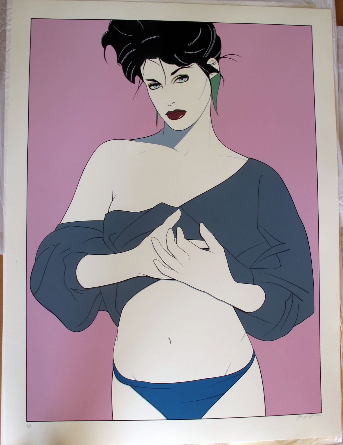 Patrick Nagel - Estate III, Charlotte - Limited Edition Serigraph