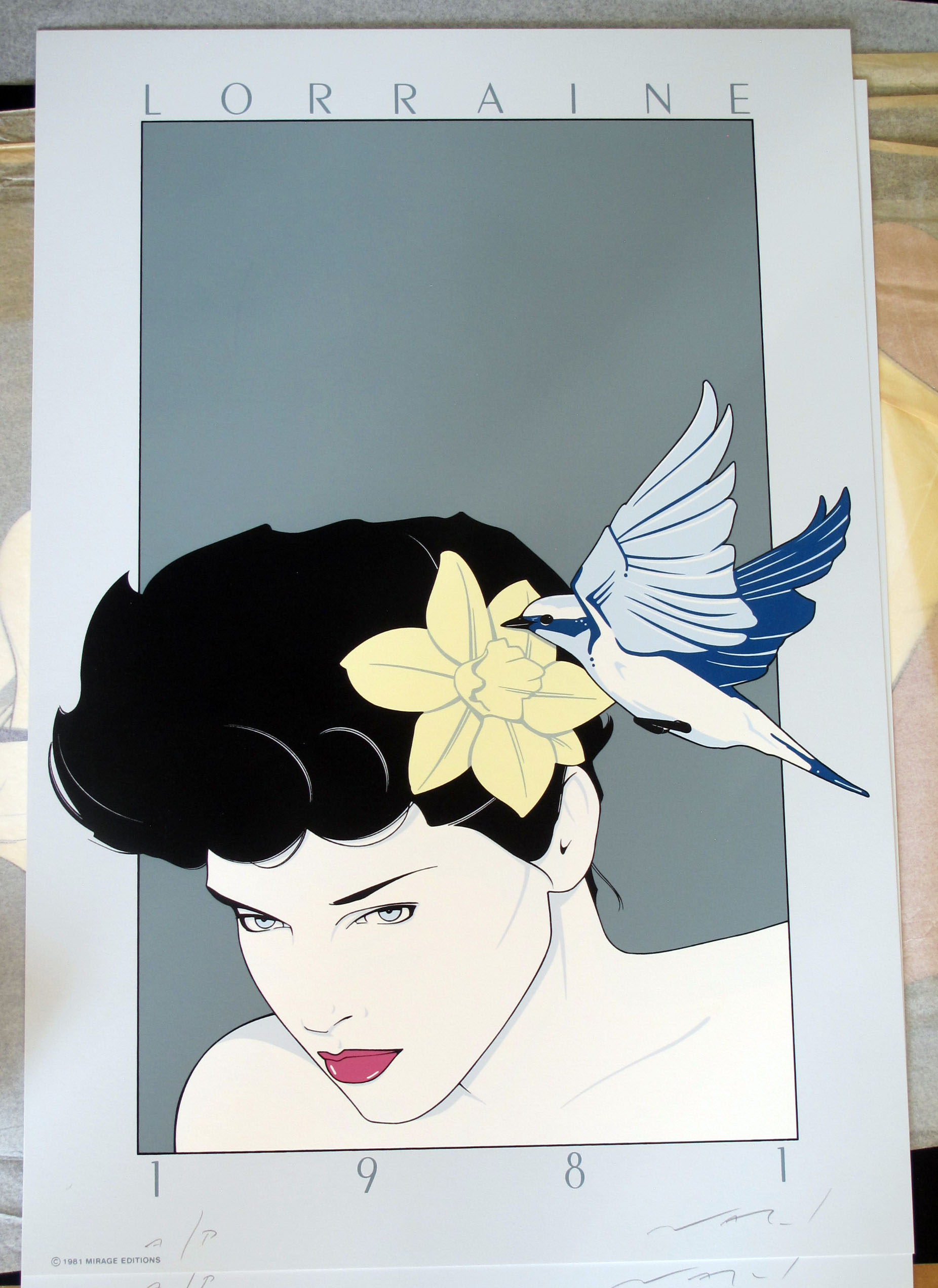 Patrick Nagel - Lorraine - Limited Edition Serigraph