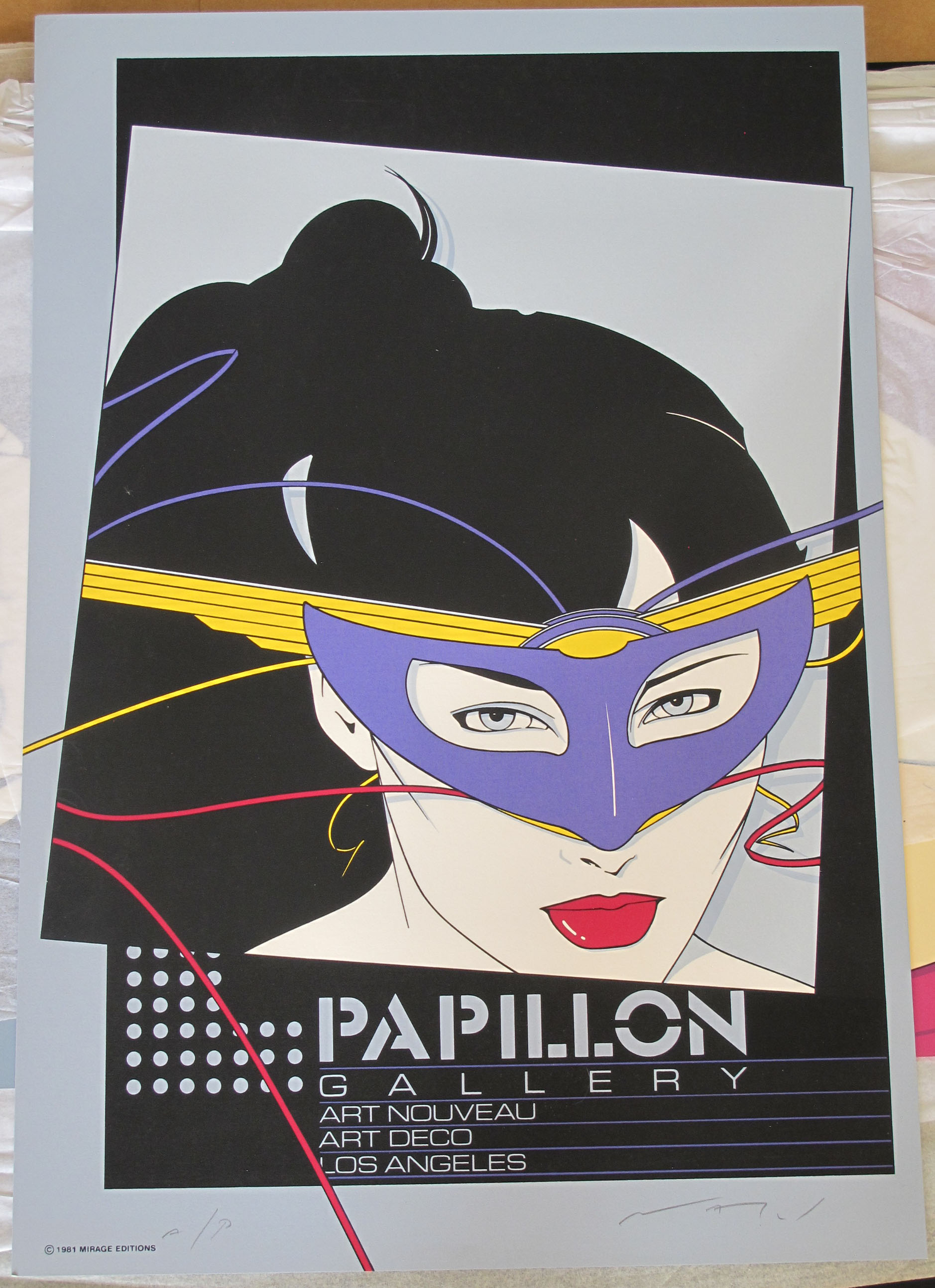 Patrick Nagel - Papillion Gallery - Limited Edition Serigraph